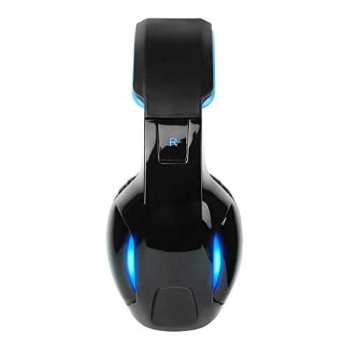  [아마존베스트]SADES Newest SA902 7.1 Channel Virtual Surround Sound USB Gaming Headset Over-ear Headphones with Noise Isolating Mic LED Light for PC Mac Computer Gamers(Black Blue)