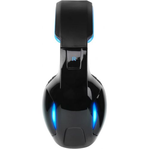  [아마존베스트]SADES Newest SA902 7.1 Channel Virtual Surround Sound USB Gaming Headset Over-ear Headphones with Noise Isolating Mic LED Light for PC Mac Computer Gamers(Black Blue)