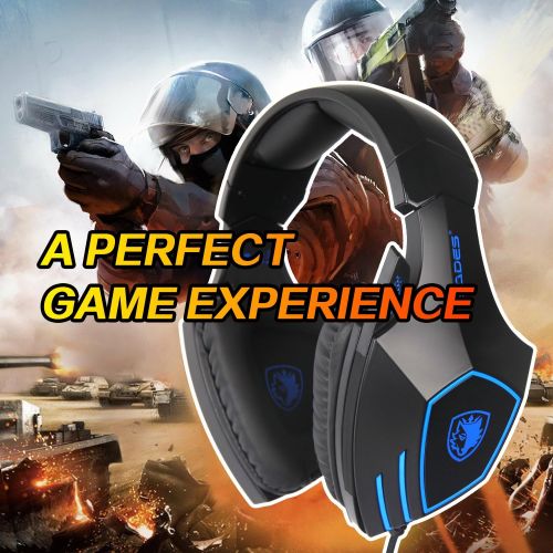  Sades SADES SA926T Newly Updated Gaming Headset Headphones for Xbox One PS4 PC Mac ipad Laptop Computer