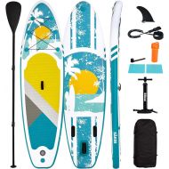 SAEKEE Inflatable Stand Up Paddle Boards with Premium SUP Accessories, Fit for Adults & Youth at All Levels, Traveling Board for Surfing