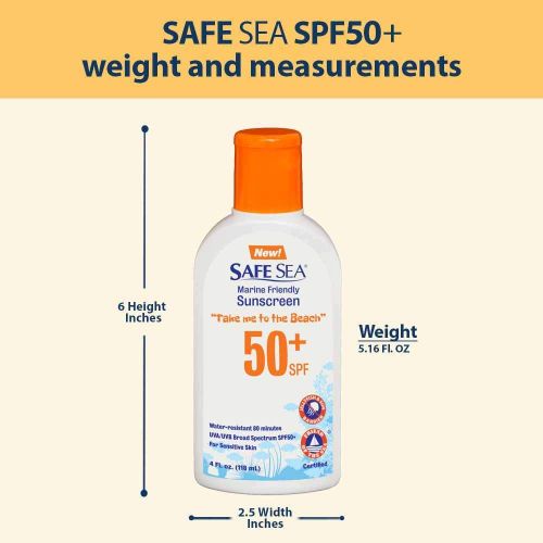  Safe Sea Anti-Jellyfish Sting Protective Lotion - Sunscreen - Sunblock - Sea Lice - Jelly Fish - 50SPF Adults (50SPF Adults)