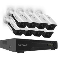 SAFEVANT [2019 New] Security Camera System 1080P,Safevant 8CH 5-in-1 HD DVR Home Security Camera System(NO Hard Drive), 8pcs 1080P Indoors&Outdoors Security Cameras-DIY Kit, App Smartphone