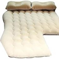 SAFGDBF car Mattress Inflatable car Air Mattress with Pump (Portable) Travel, Camping, Vacation Back Seat Blow-Up Sleeping Pad Truck, SUV, Minivan (Color Name : Beige)
