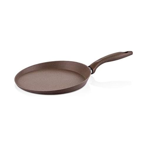  [아마존베스트]SAFLON Granite Crepe Pan Non-Stick Scratch-Resistant Forged Aluminum w/ QuanTanium Coating | Even Heating Cooking Dishware (9.5-Inch)