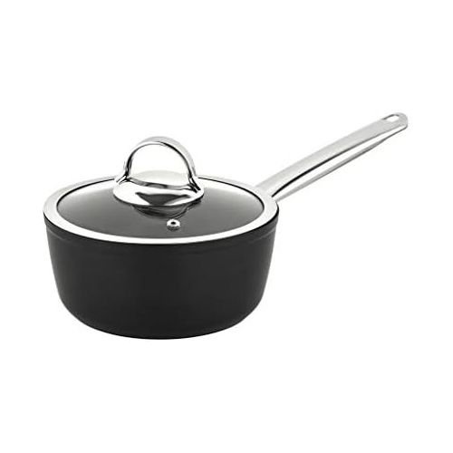  [아마존베스트]Saflon Titanium Pro Nonstick 1.5 Quart Sauce Pan with Glass Lid Forged Aluminum with PFOA Free Coating