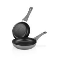 SAFLON Saflon Titanium Nonstick 8-Inch and 9.5-Inch Fry Pan Set 4mm Forged Aluminum with PFOA Free Scratch-Resistant Coating from England, Dishwasher Safe