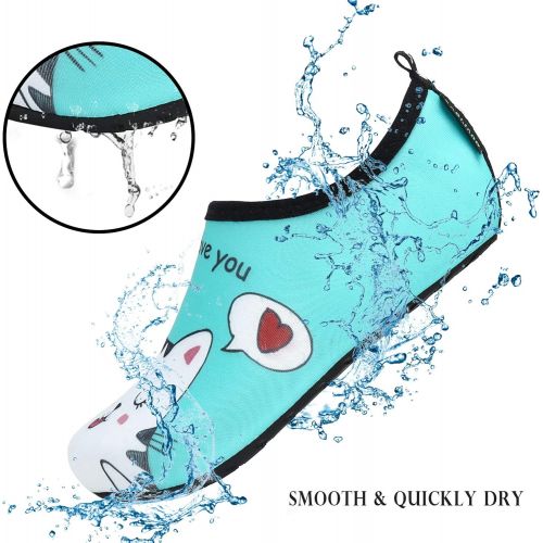  SAGUARO Boys Girls Barefoot Water Shoes Quick Dry Non-Slip Aqua Socks Outdoor Sports Beach Swimming Pool