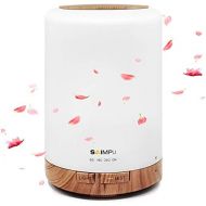 SAIMPU Aroma Diffuser, 300?ML Quiet Ultrasonic Humidifier, Fragrance Oil Diffuser, With a Timer and Automatic Shut off Without Water, Cool Mist Oil Diffuser, Aromatherapy With 7 Colour LE