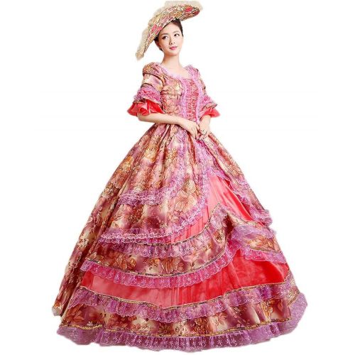  SALELOLITA Vintage Renaissance Rococo Marie Antoinette Victorian Prom Wedding Dress Southern Belle Ball Gown Ten Colors