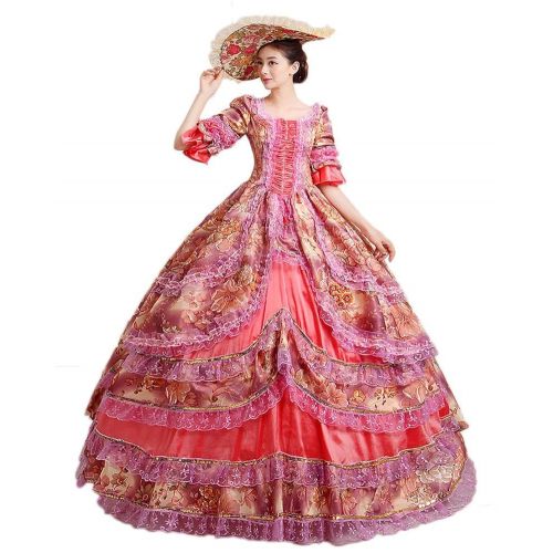  SALELOLITA Vintage Renaissance Rococo Marie Antoinette Victorian Prom Wedding Dress Southern Belle Ball Gown Ten Colors