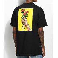 SALEM7 Salem7 Roses Black T-Shirt