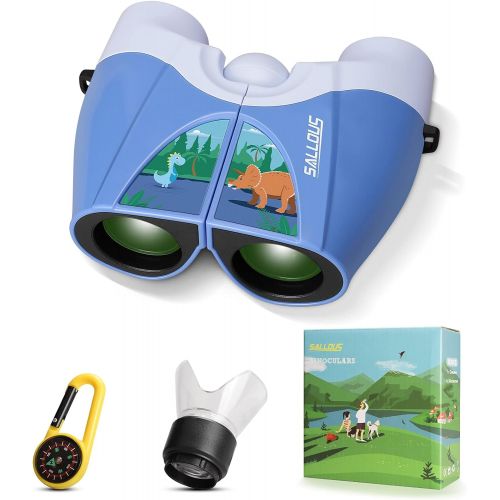  [아마존베스트]Sallous 10X25 Compact Binoculars, Small Lightweight Binocular for Adults & Kids, Binoculars for Bird Watching Traveling Hiking Wildlife Outdoor, Easy Focus Folding Binoculars for Opera Con