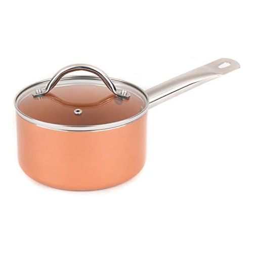  SALTER BW06539AR 3-teiliges Kochtopf-Set aus Kupfer, keramikbeschichtet, Copper, Topf gesetzt