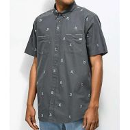 SALTY CREW Salty Crew Mini Marlins Charcoal Short Sleeve Button Up Shirt