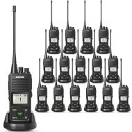 SAMCOM FPCN10A Two Way Radio Long Range Rechargeable, 3000mAh Battery 2 Way Radios Walkie Talkies for Adults,Professional Programmable UHF Radios for Construction Warehouse, 16 Packs