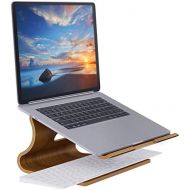 [아마존베스트]SAMDI Laptop Stand Wood, Wooden Cooling Computer Holder, Notebooks Desktop Mount for MacBook Air, Pro 13 15, iPad Pro 12.9, Dell XPS, Surface, Chromebook 11 to 17 (Walnut)