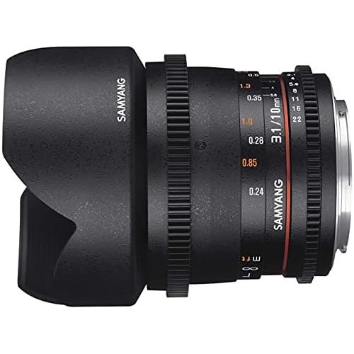  [아마존베스트]Samyang T3.1 VDSLR ED As Ncs CS II Lens for Canon Connection 10 mm