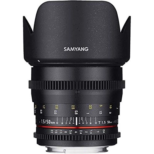  [아마존베스트]Garantie: 5 Jahre bei Verkauf und Versand durch Amazon.de. Bei Verkauf und Versand durch einen Dr Samyang 50 mm T1.5 VDSLR Manual Focus Video Lens for Canon