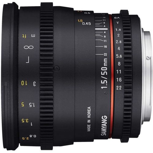  [아마존베스트]Garantie: 5 Jahre bei Verkauf und Versand durch Amazon.de. Bei Verkauf und Versand durch einen Dr Samyang 50 mm T1.5 VDSLR Manual Focus Video Lens for Canon