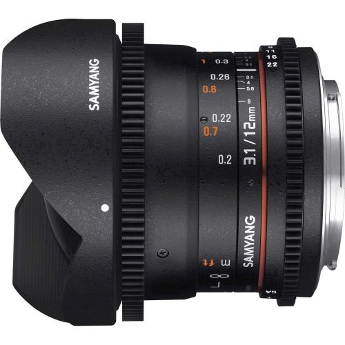  [아마존베스트]Samyang T3.1 VDSLR ED AS NCS Fish Eye Lens Connection Canon 12 mm