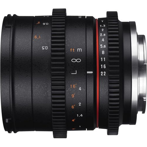  [아마존베스트]Samyang 14050t1.3°F T1.3Ed UMC CS Lens (50mm), Canon M, black