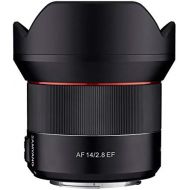 [아마존베스트]Samyang sa7051 - Fixed focal length lens With Auto Focus for digital cameras Canon EOS EF (14 mm, F / 2.8) black