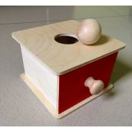 /SAMontessori Montessori Toddler permanence box with drawer and wooden ball