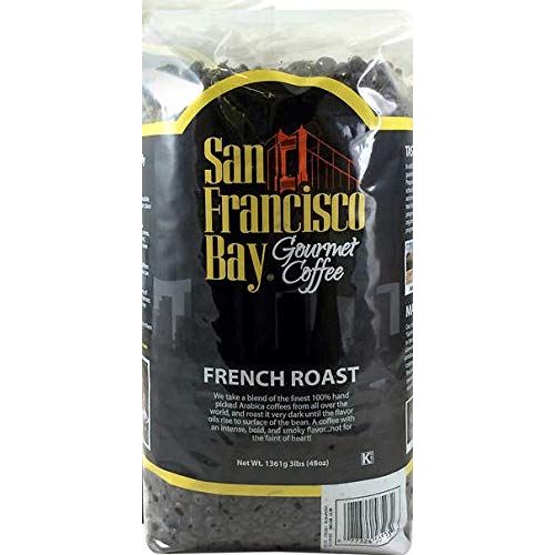  San Francisco Bay French Roast Gourmet Dark Roast 100% Arabica Coffee, 3lb, Kosher