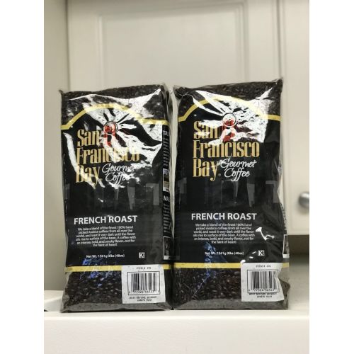  San Francisco Bay French Roast Gourmet Dark Roast 100% Arabica Coffee, 3lb, Kosher