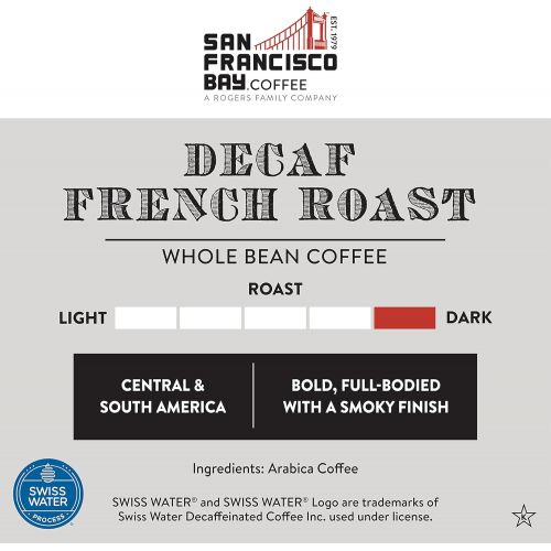  SAN FRANCISCO BAY SF Bay Coffee DECAF French Roast Whole Bean 2LB (32 Ounce) Dark Roast