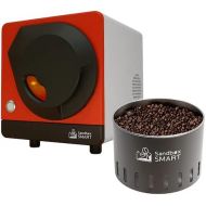 Sandbox Smart R1+C1, Home Coffee Roaster Machine with Coffee Bean Cooler - Electric Direct Fired Coffee Roasting for Smart Home Use, Delivered via The App. 110V (Red)