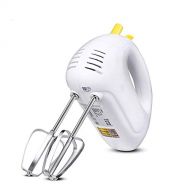 SANDM Portable Household Hand Mixer, Mini Electric Egg Beater Electric Hand Mixers for Kitchen 5-Speed Settings Whisks-White