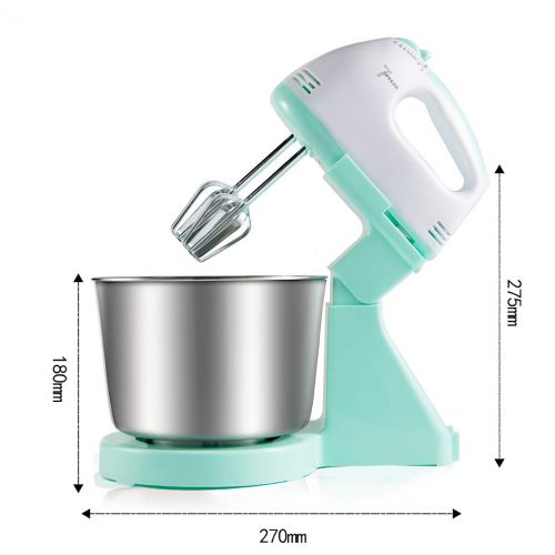  SANDM Heavy Duty Stand Mixer Electric Mixer with Bowl, Portable Hand Mixer Electric Hand Mixers for Kitchen Stainless Steel Whisks 7-Speed Settings-Sky Blue