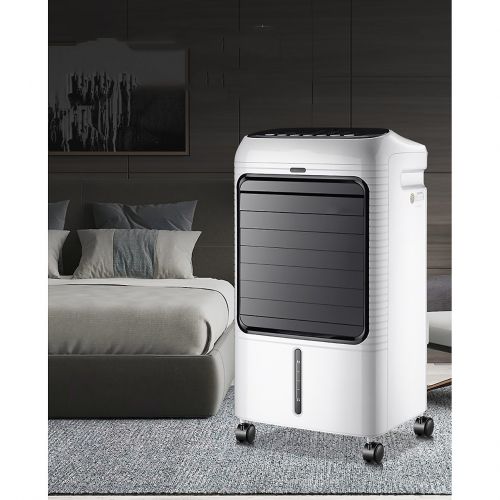  SANDM Portable Evaporative coolers, Single cold type Air conditioner fan Household Air cooler With dehumidifier With 4 universal wheels-White