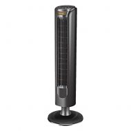 SANDM Desktop Silent Tower fan, Home Air conditioner fan Shaking head fan Energy-saving Leafless fan Portable Air cooler-Black