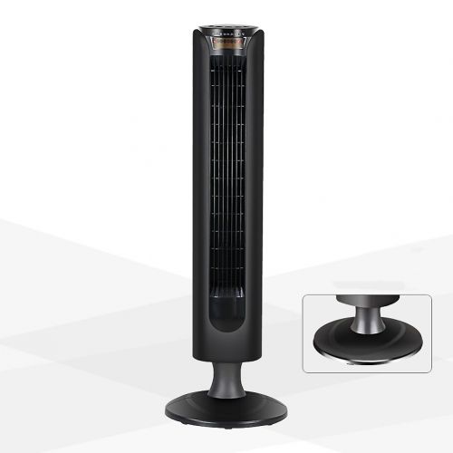  SANDM Desktop Silent Tower fan, Home Air conditioner fan Shaking head fan Energy-saving Leafless fan Portable Air cooler-Black