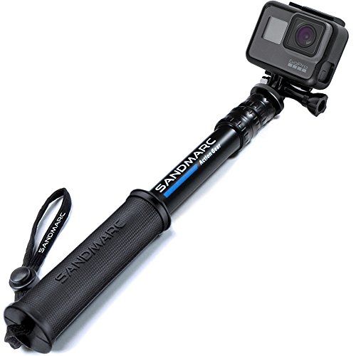  SANDMARC Pole - Compact Edition: 10-25 Waterproof Pole (Selfie Stick) for GoPro Hero 10, 9, 8, Max, 7, 6, 5, 4, Session, 3+, 3, 2, HD & Osmo Action