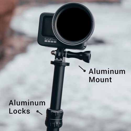  [아마존베스트]SANDMARC Pole - Compact Edition: 10-25 Waterproof Pole (Selfie Stick) for GoPro Hero 9, 8, Max, 7, 6, 5, 4, Session, 3+, 3, 2, HD & Osmo Action