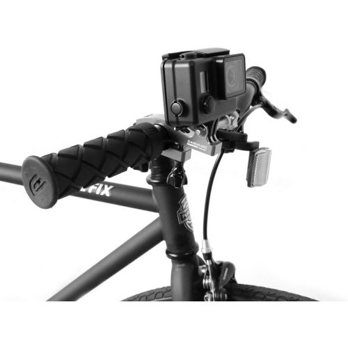  SANDMARC Navy Mount: 15-35mm All-Aluminum Handlebar, Seat Post, Bike & Ski Pole Mount Compatible with GoPro Hero 10, 9, 8, Max, 7, 6, Fusion, Hero 5, 4, Session, 3+, 3, 2, HD & Osm