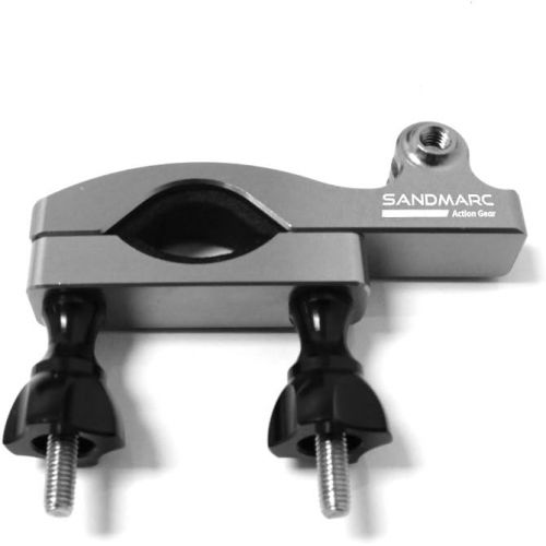  SANDMARC Navy Mount: 15-35mm All-Aluminum Handlebar, Seat Post, Bike & Ski Pole Mount Compatible with GoPro Hero 10, 9, 8, Max, 7, 6, Fusion, Hero 5, 4, Session, 3+, 3, 2, HD & Osm