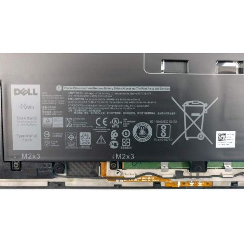  SANISI Dell NNF1C Notebook Battery 7.6V 46WH for Dell XPS 13 9365 Series