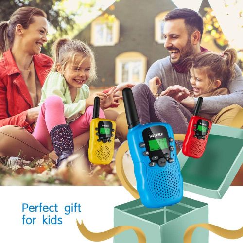  [아마존베스트]SANJOIN Walkie Talkies for Kids, 22 Channels 2 Way Radios Walkie Talkies with Backlit LCD Flashlight, 3 Mile Range Kids Walkie Talkies for Outside Adventures, Camping, Hiking - 3 P