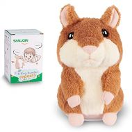 SANJOIN Kids Toys Talking Hamster Repeats What You Say, Talking Plush Interactive Toys Repeating Plush Animal Toy, Fun for 2,3 Year Old Kids, Baby, Child, Toddlers