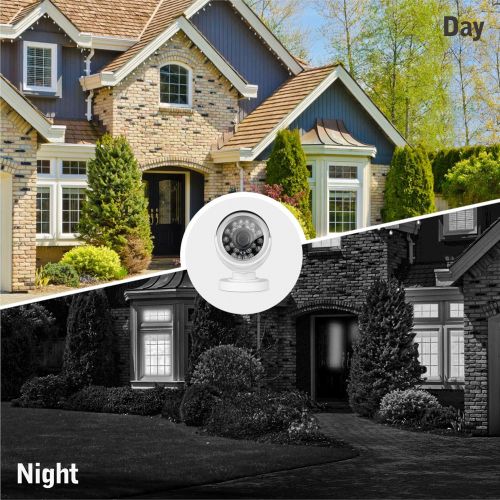  SANNCE Battery Powered Camera system 1080N Video Security DVR and (8) Weaterproof Night vision IndoorOutdoor Bullet CCTV cameras, Motion Detection Remote Control View HDMI Output,