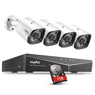 SANNCE 1080P Full HD Security Camera System with 1TB Hard Drive, Four 1920TVL Outdoor CCTV Cameras, Easy PoE Installation, Real Plug & Play Network Video Surveillance System