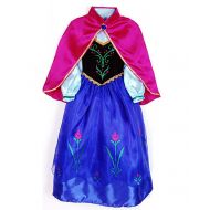 SANNYHHOOT Kids Girls Long Sleeve Princess Dress Cosplay Costume Fancy Party Dress Up for Halloween Christmas