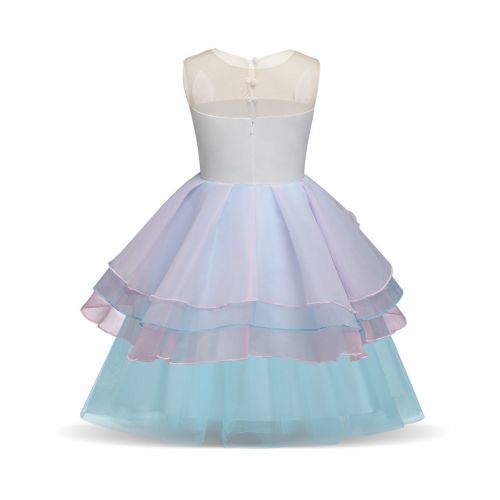  SANNYHHOOT SANHOOT Baby Girls Flower Tulle Tutu Birthday Dress Princess Pageant Wedding Party Dress up Halloween Fancy Cosplay Costumes