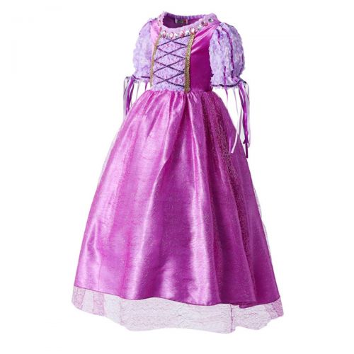  SANNYHHOOT Girls Purple Princess Dress up Cosplay Fancy Party Outfit Costume for Christmas Halloween