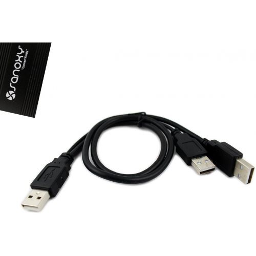  SANOXY USB 2.0 External 2.5-Inch HDD Enclosure Case for Laptop, PC, Mac (SATA Black)