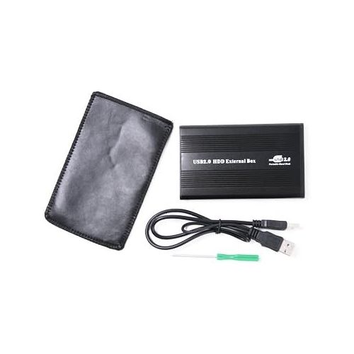  SANOXY Black USB 2.0 to IDE 2.5 Hard Disk Drive HDD Aluminum External Case Enclosure 500GB Max Capacity
